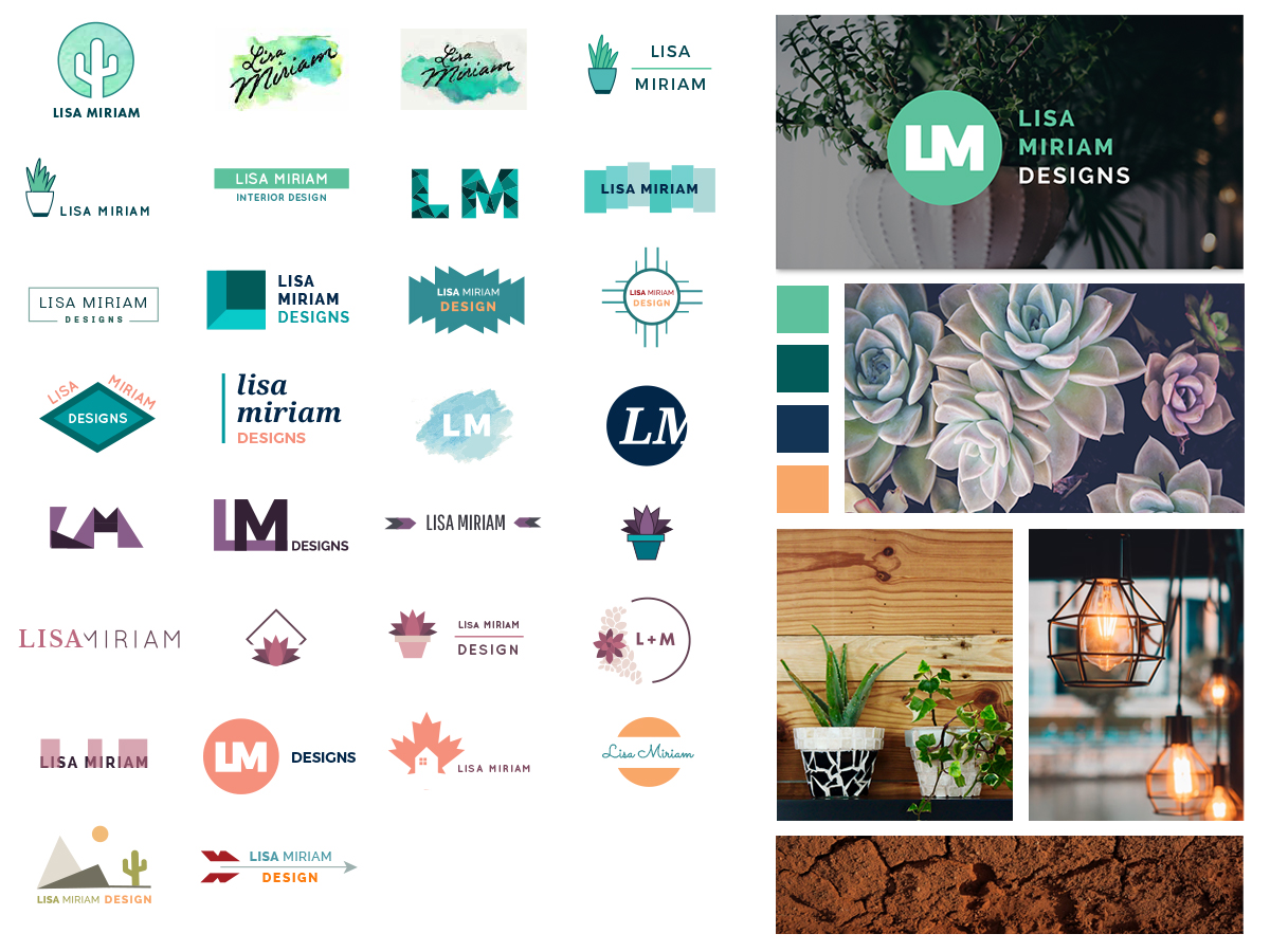 moodboard with logos